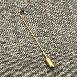 Stick Pin Lapel Brooch Iridescent Faceted Crystal Retro Vintage Classic Granny